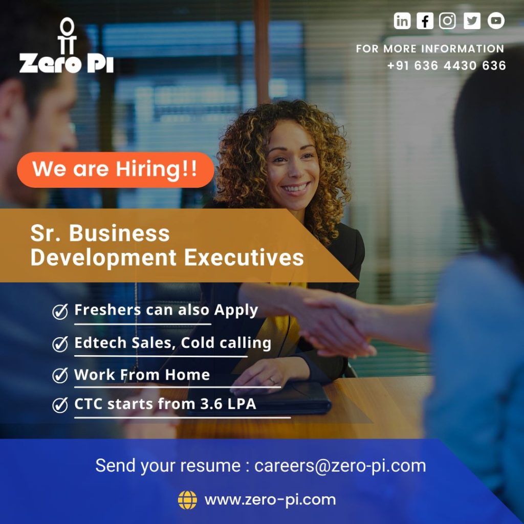 Senior Business Development Executive - ZeroPi